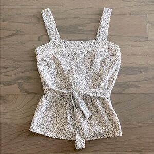 Banana Republic Floral Lace Peplum Top - Size XS